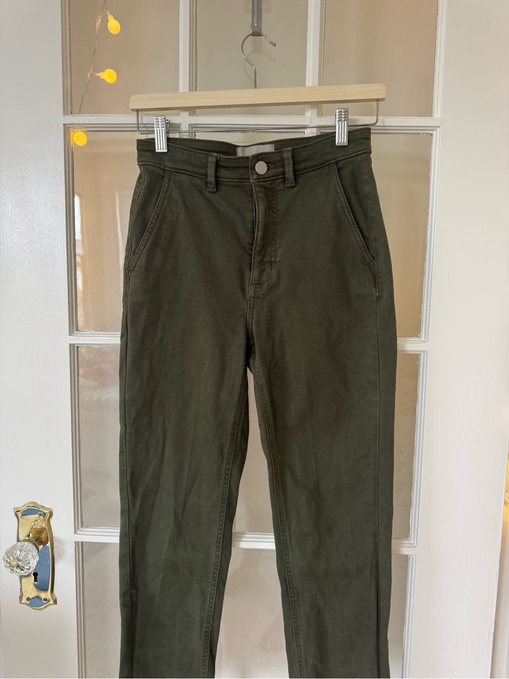 Everlane Olive Green Slim Fit Pants
